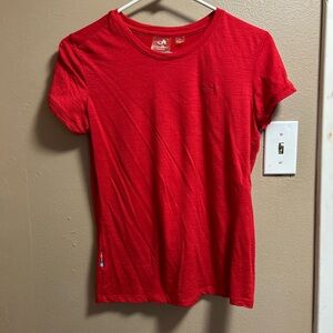 Icebreaker Women's Vibrant Red Short Sleeve Tee